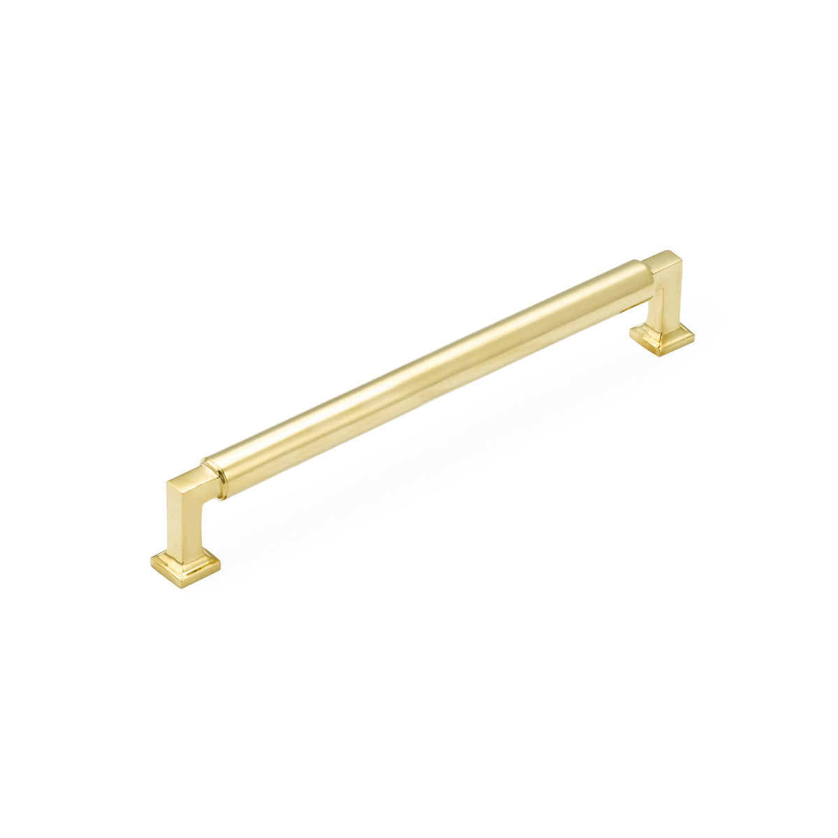 Schaub Haniburton Pull Unlacquered Brass 8" cc