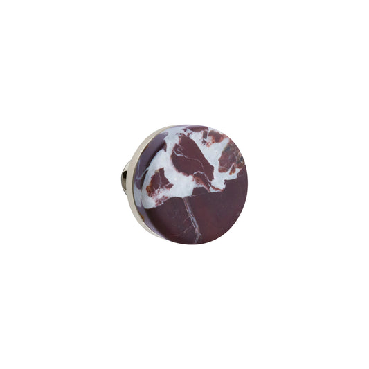 SELECT Conical Rosso Levanto Marble Knob