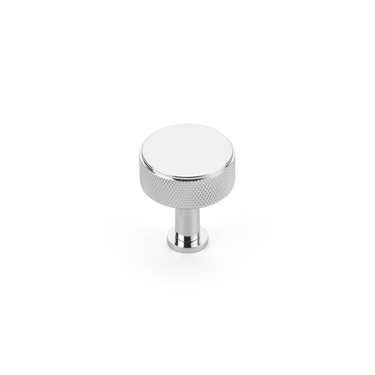 Schaub Pub House Knob Polished Chrome Knurled