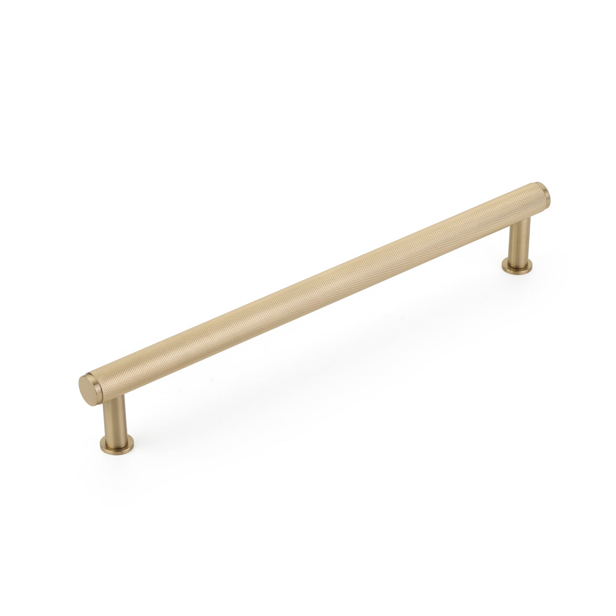 Schaub Pub House Pull Signature Satin Brass Knurled