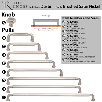 Top Knobs Dustin Length Geometric Knob
