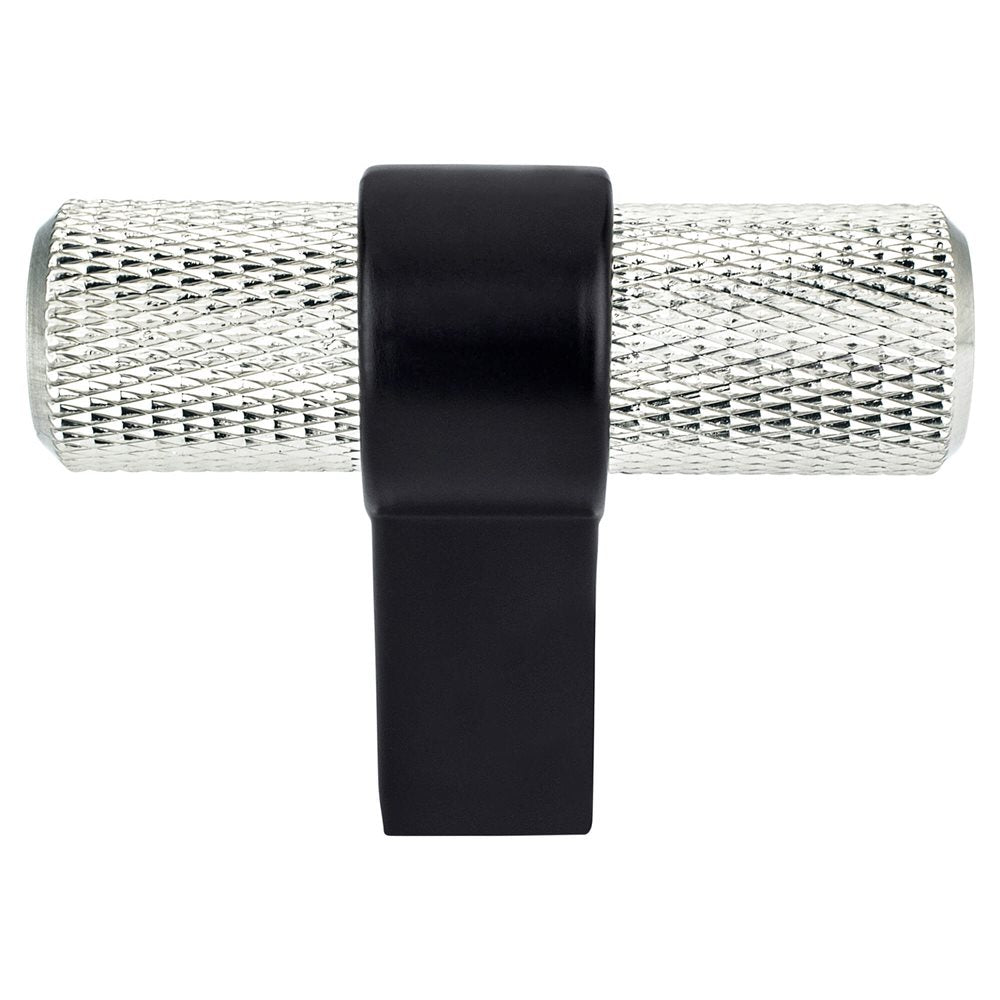 Berenson Radial Reign Bar and Posts Knob - Brushed Nickel and Matte Black