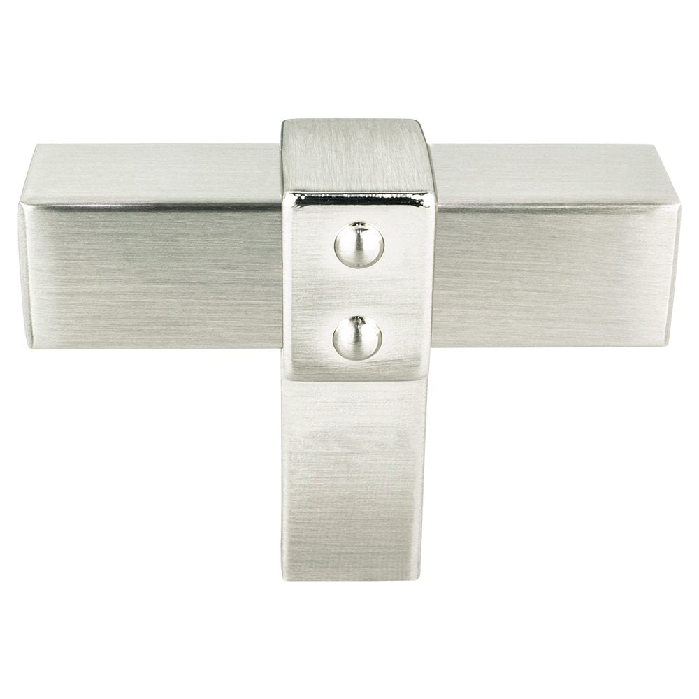 Berenson Rivet Rebel Knob - Brushed Nickel