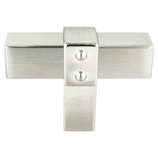Berenson Rivet Rebel Knob - Brushed Nickel
