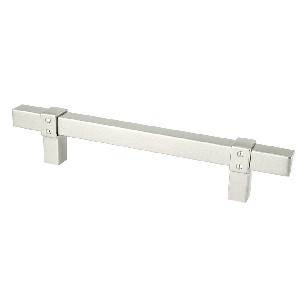 Berenson Rivet Rebel Pull - 128mm (5-1/16 in) - Brushed Nickel
