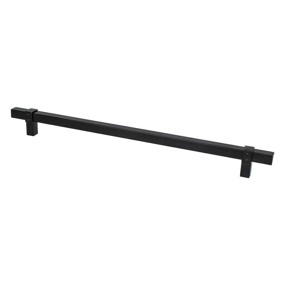 Berenson Rivet Rebel Pull - 12 in (304.8mm) (Appliance Pull) - Matte Black