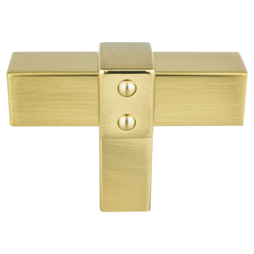 Berenson Rivet Rebel Knob - Modern Brushed Gold