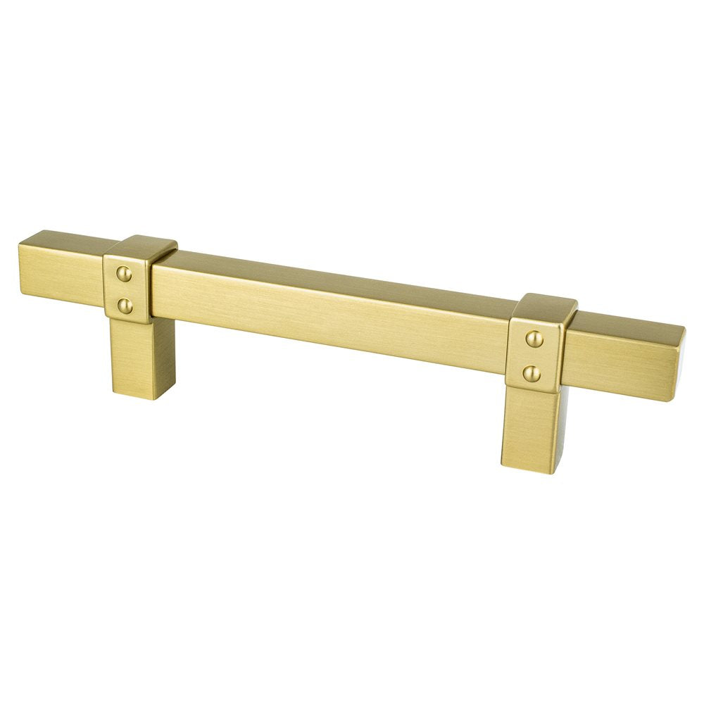 Berenson Rivet Rebel Pull - 96mm (3-25/32 in) - Modern Brushed Gold
