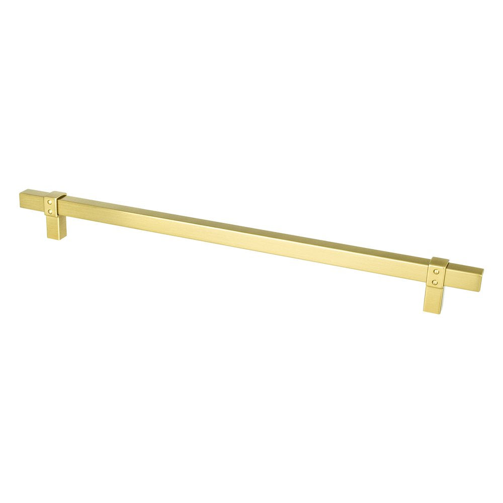 Berenson Rivet Rebel Pull - 12 in (304.8mm) (Appliance Pull) - Modern Brushed Gold