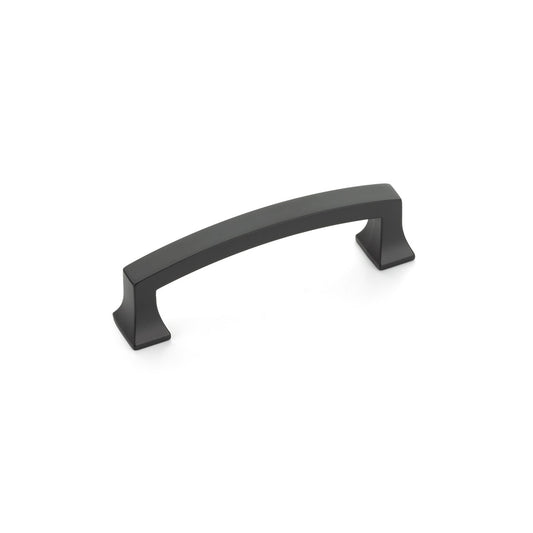 Schaub Menlo Park Arched Pull 3-1/2" Matte Black