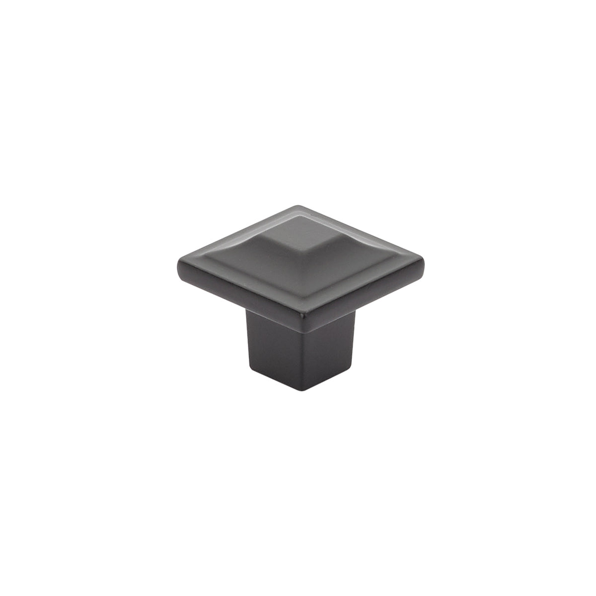 Schaub Menlo Park Square Knob 1-1/4" Matte Black