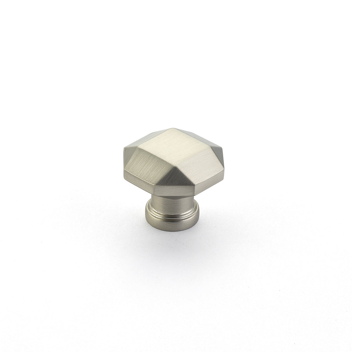 Schaub Menlo Park Faceted Knob 1-1/4" Satin Nickel
