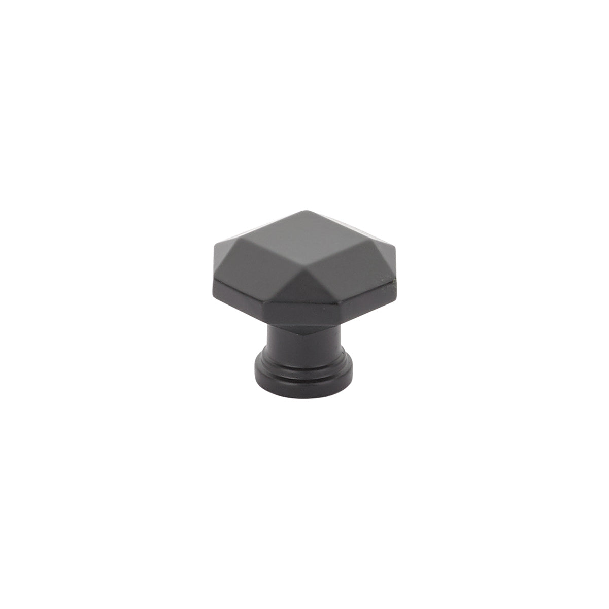 Schaub Menlo Park Faceted Knob 1-1/4" Matte Black