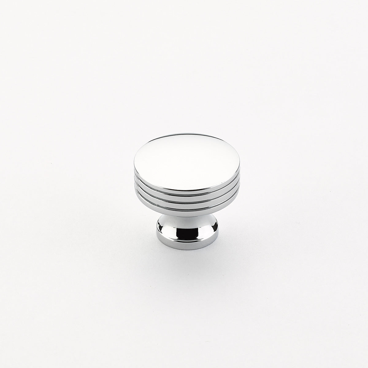 Schaub Menlo Park Ridged Knob 1-1/4" Polished Chrome