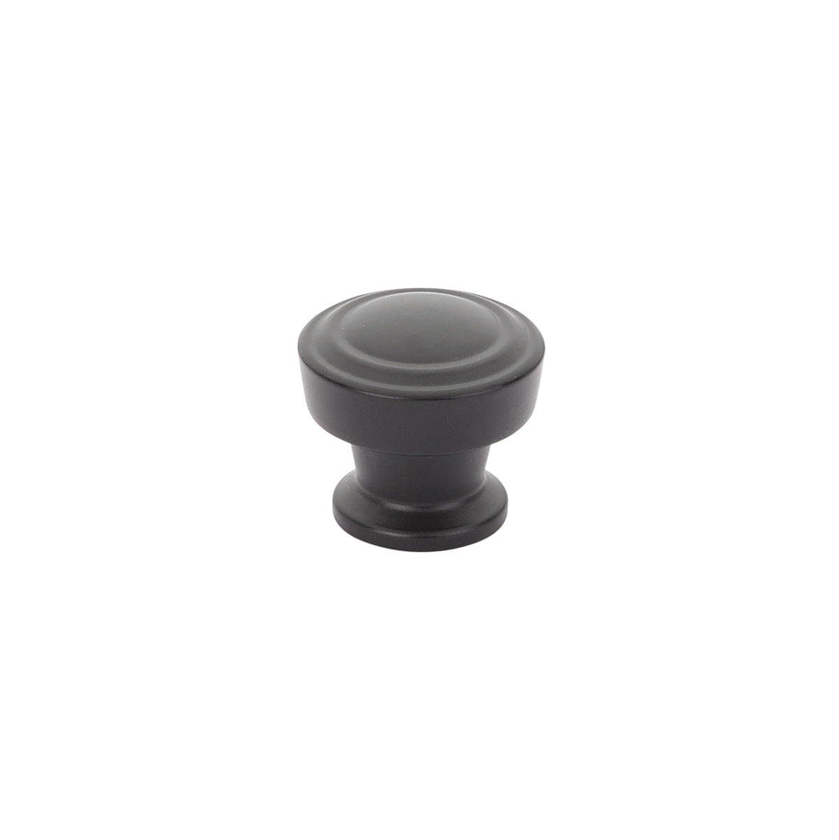 Schaub Menlo Park Stepped Round Knob 1-1/4" Matte Black