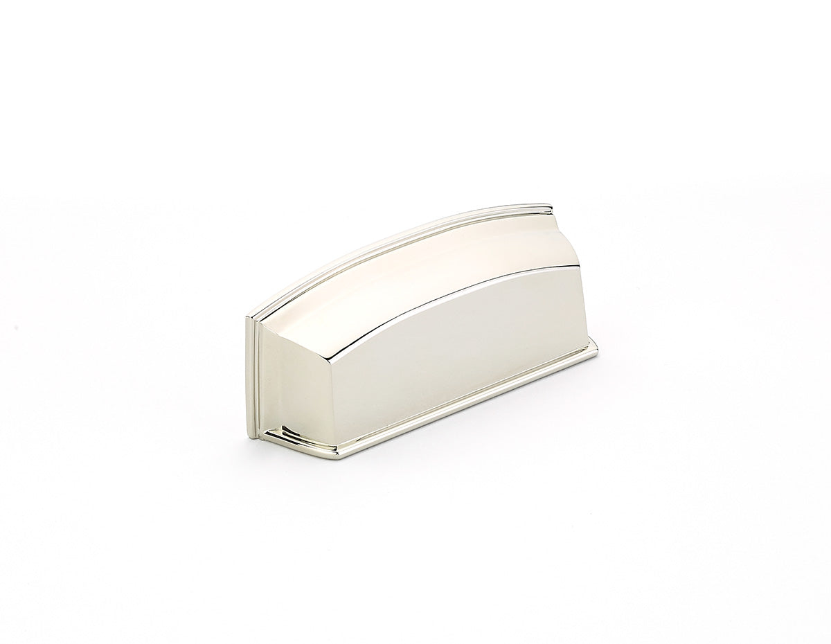 Schaub Menlo Park Cup Pull Polished Nickel 3-1/2" cc