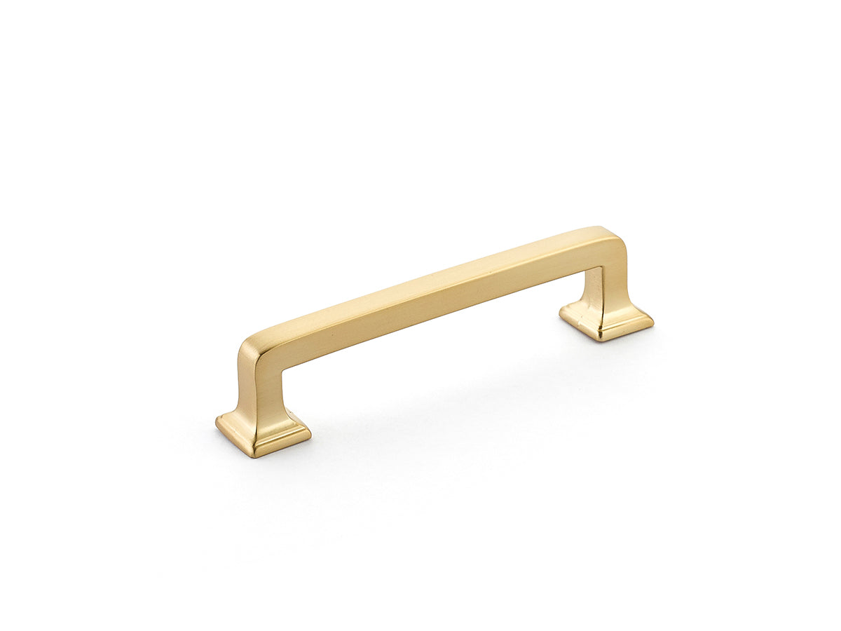 Schaub Menlo Park Pull 4" Signature Satin Brass