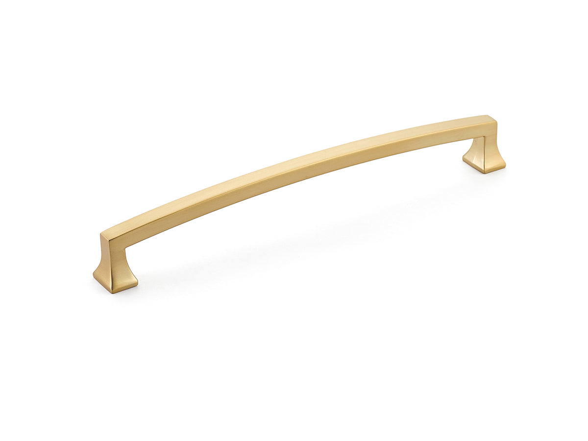 Schaub Menlo Park Arched Pull 8" Signature Satin Brass