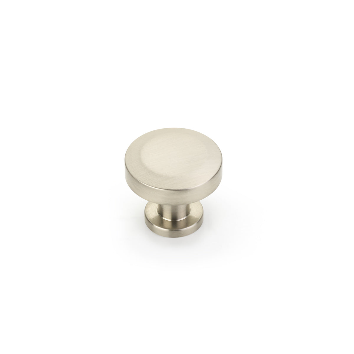 Schaub Heathrow Round Knob 1-1/4" Brushed Nickel
