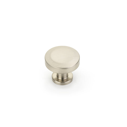 Schaub Heathrow Round Knob 1-1/4" Brushed Nickel