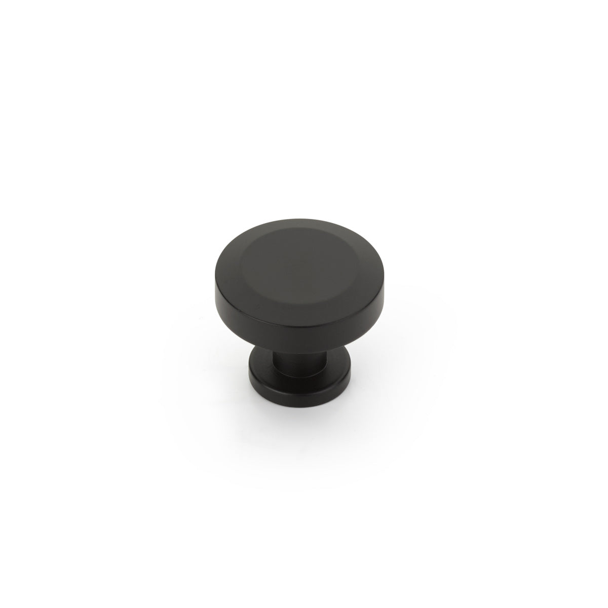 Schaub Heathrow Round Knob 1-1/4" Matte Black