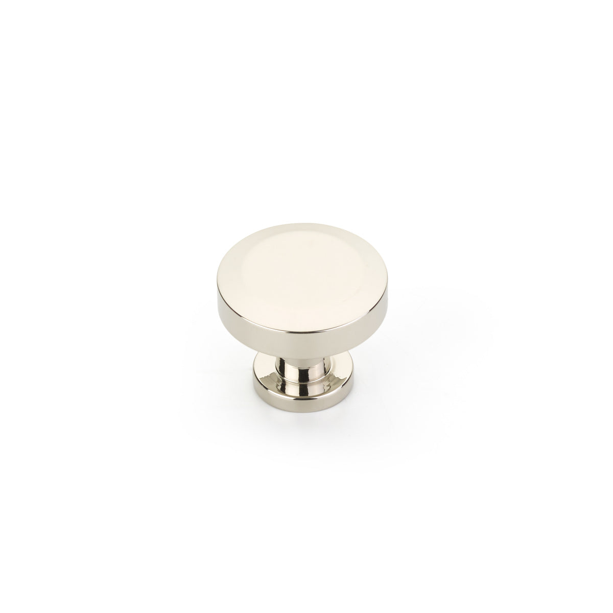 Schaub Heathrow Round Knob 1-1/4" Polished Nickel