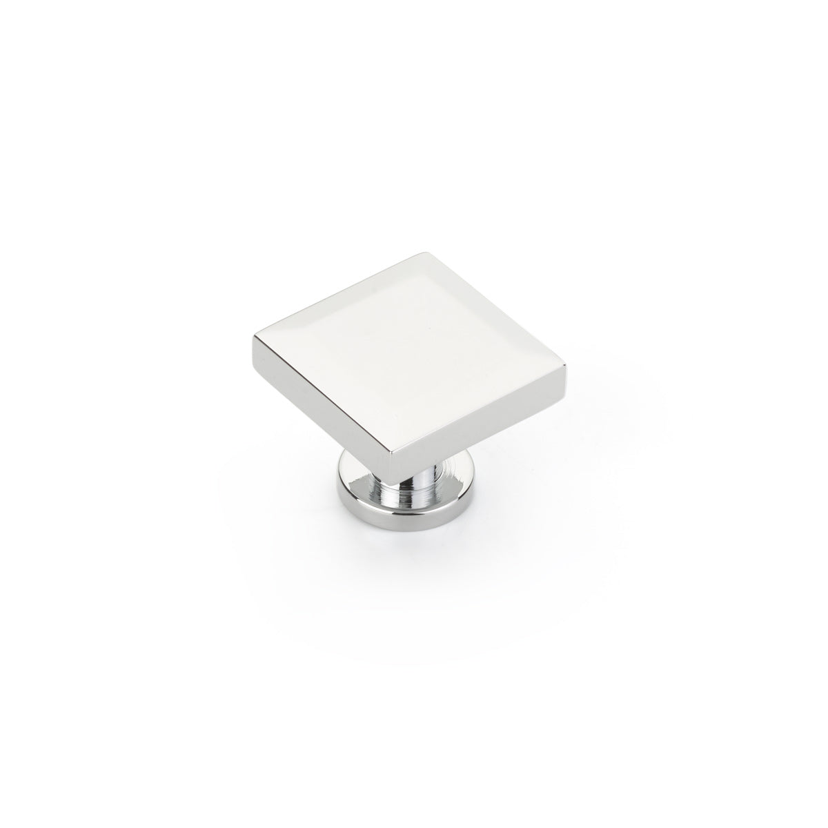 Schaub Heathrow Square Knob 1-1/4" Polished Chrome
