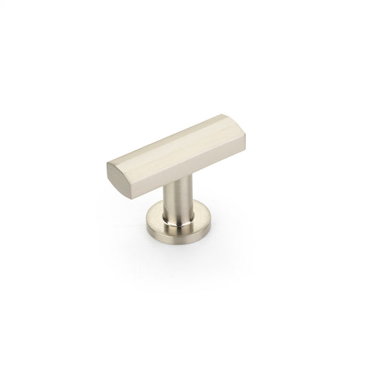 Schaub Heathrow T-Knob 1-3/4" Brushed Nickel