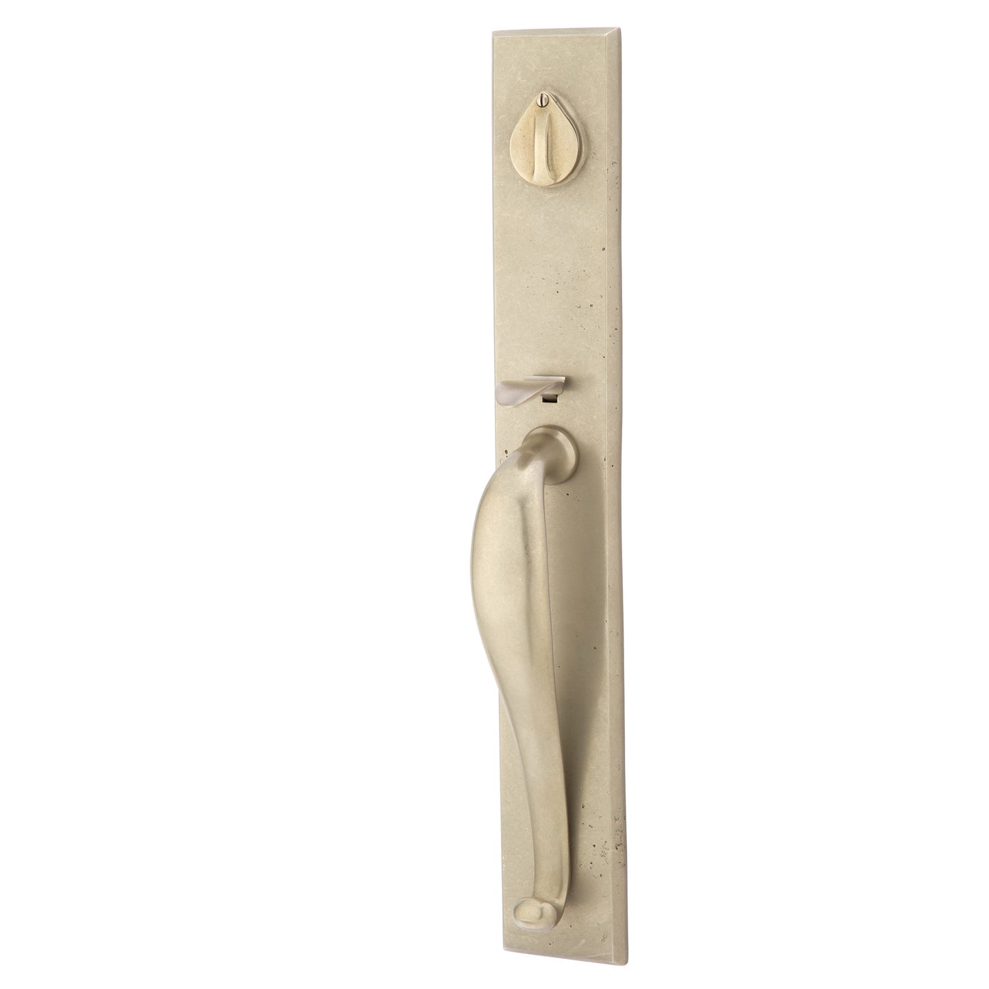 Rectangular Full Length Tubular Entry Set – Tumbled White Bronze