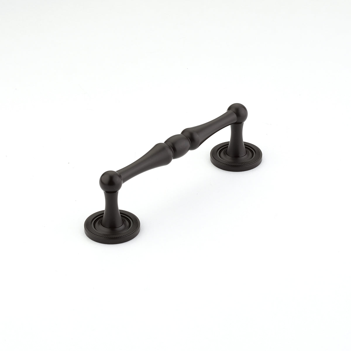 Schaub Atherton Pull 4" with knurled footplate Oil Rubbed Bronze