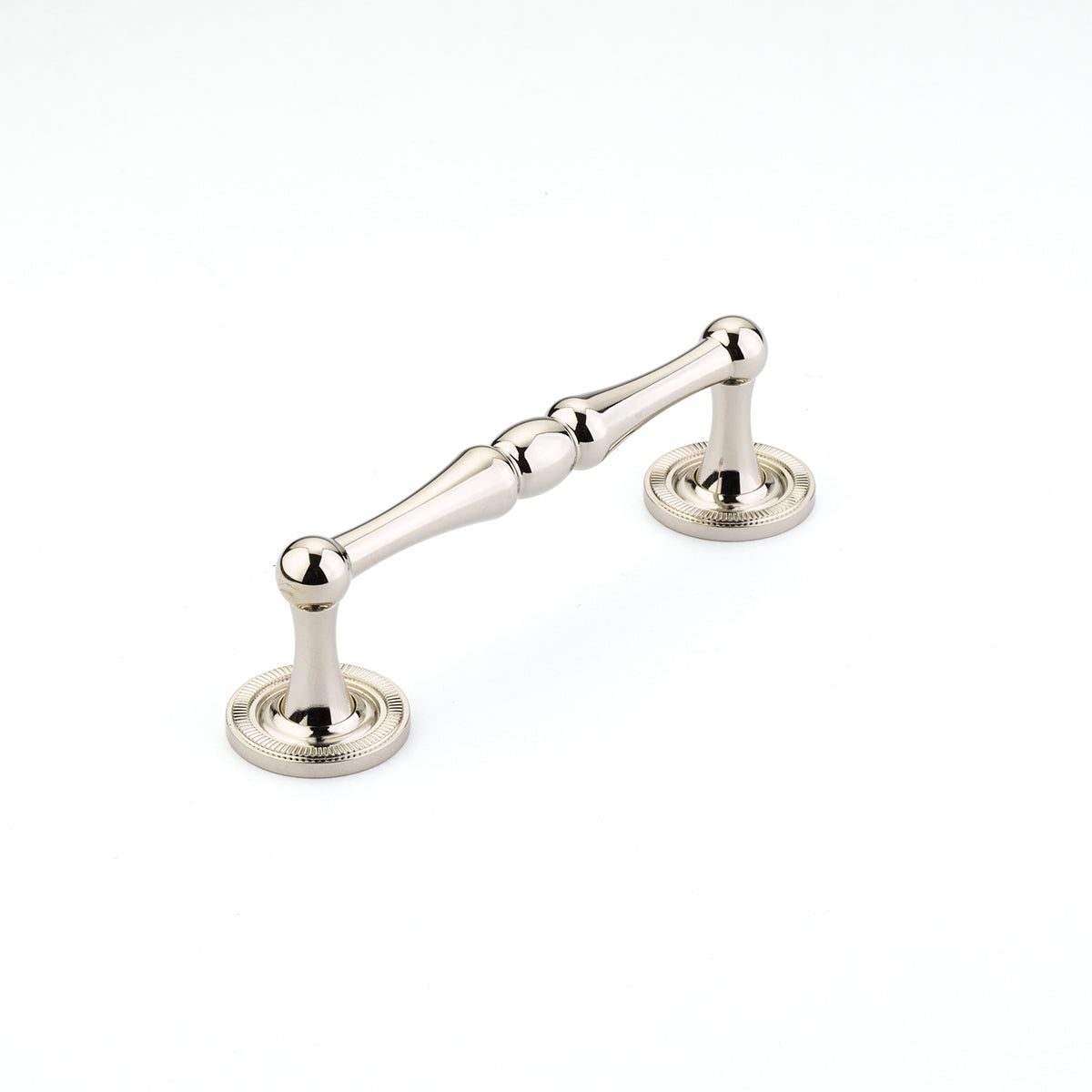 Schaub Atherton Pull 4" with knurled footplate Polished Nickel