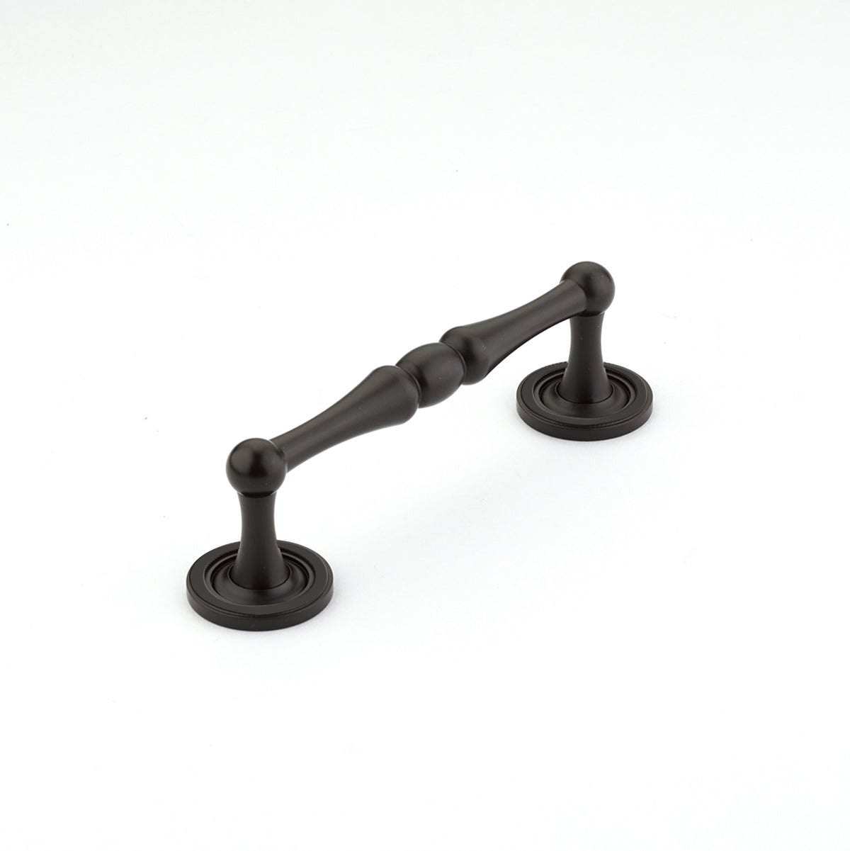 Schaub Atherton Pull with Plain Footplates 4" Oil Rubbed Bronze