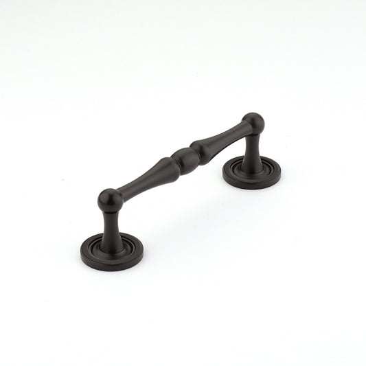 Schaub Atherton Pull with Plain Footplates 4" Oil Rubbed Bronze