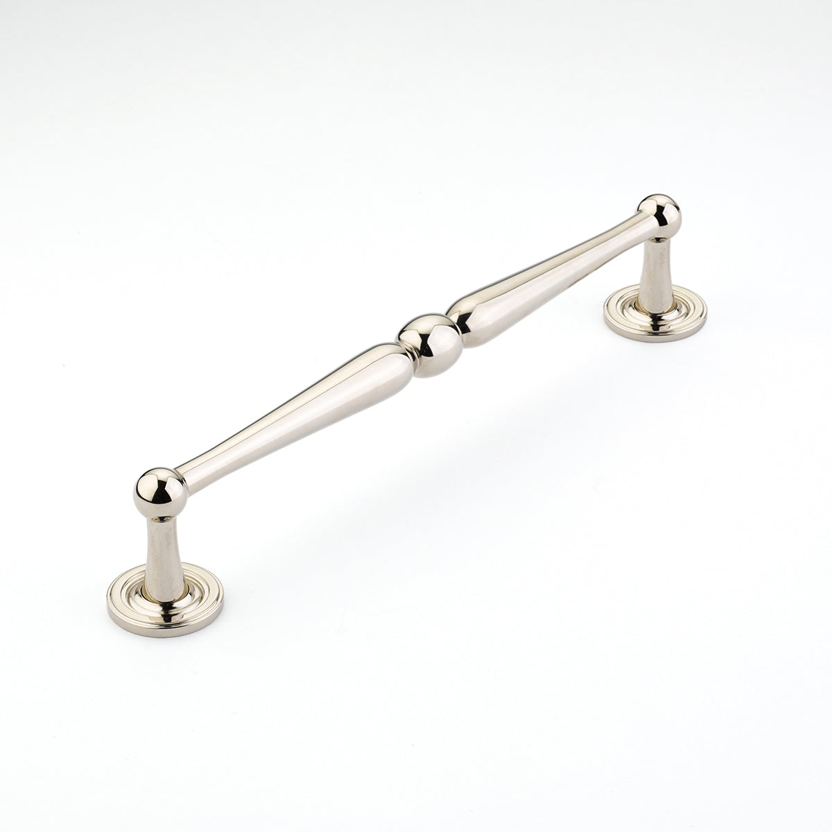 Schaub Atherton Pull Polished Nickel 8" cc with plain footplate