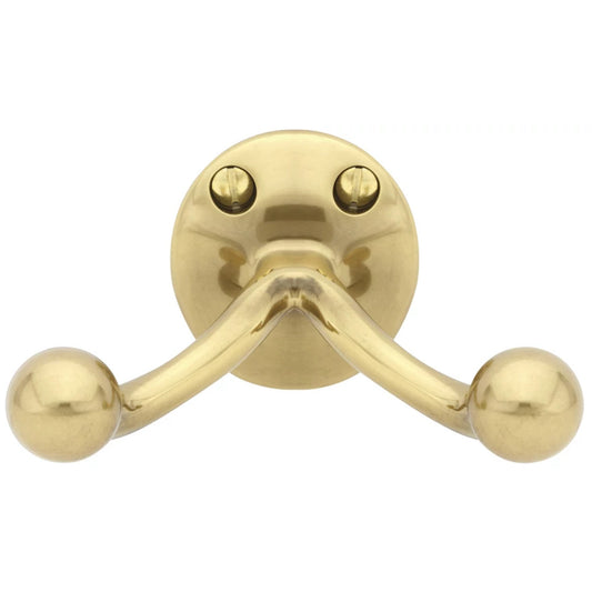Traditional Brass Double Hook