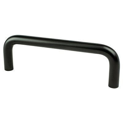 Berenson Advantage Wire Pulls Pull - 3-1/2 in (88.9mm) - Matte Black