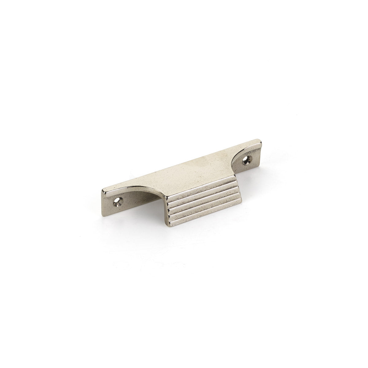 Schaub Stradella Edge Pull 4" Polished White Bronze