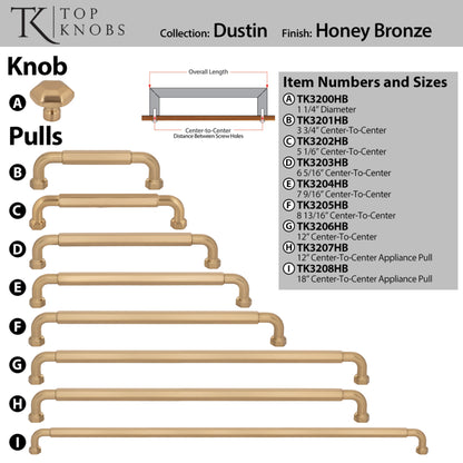 Top Knobs Dustin Length Geometric Knob