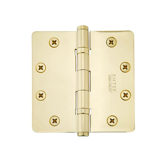 Emtek Solid Brass Hinge – Heavy Duty (Ball Bearing) – Polished Brass