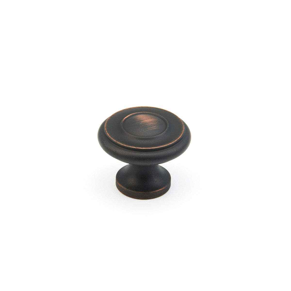 Schaub Traditional Stepped Round Knob 1-1/4" Michelangelo Bronze