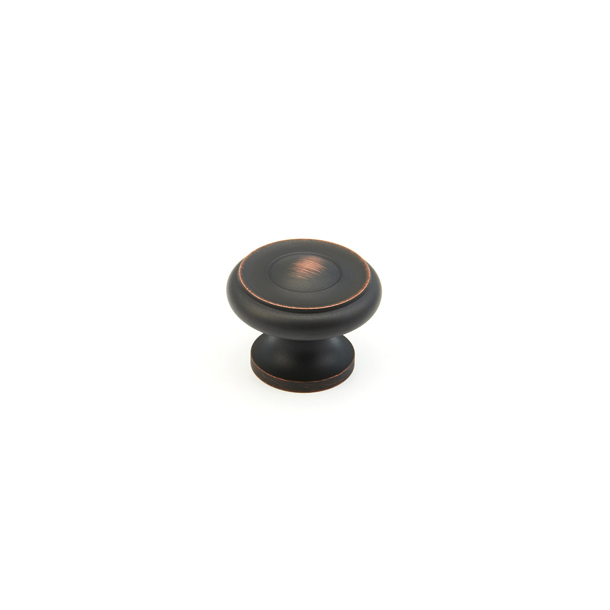 Schaub Traditional Stepped Round Knob 1-1/2" Michelangelo Bronze