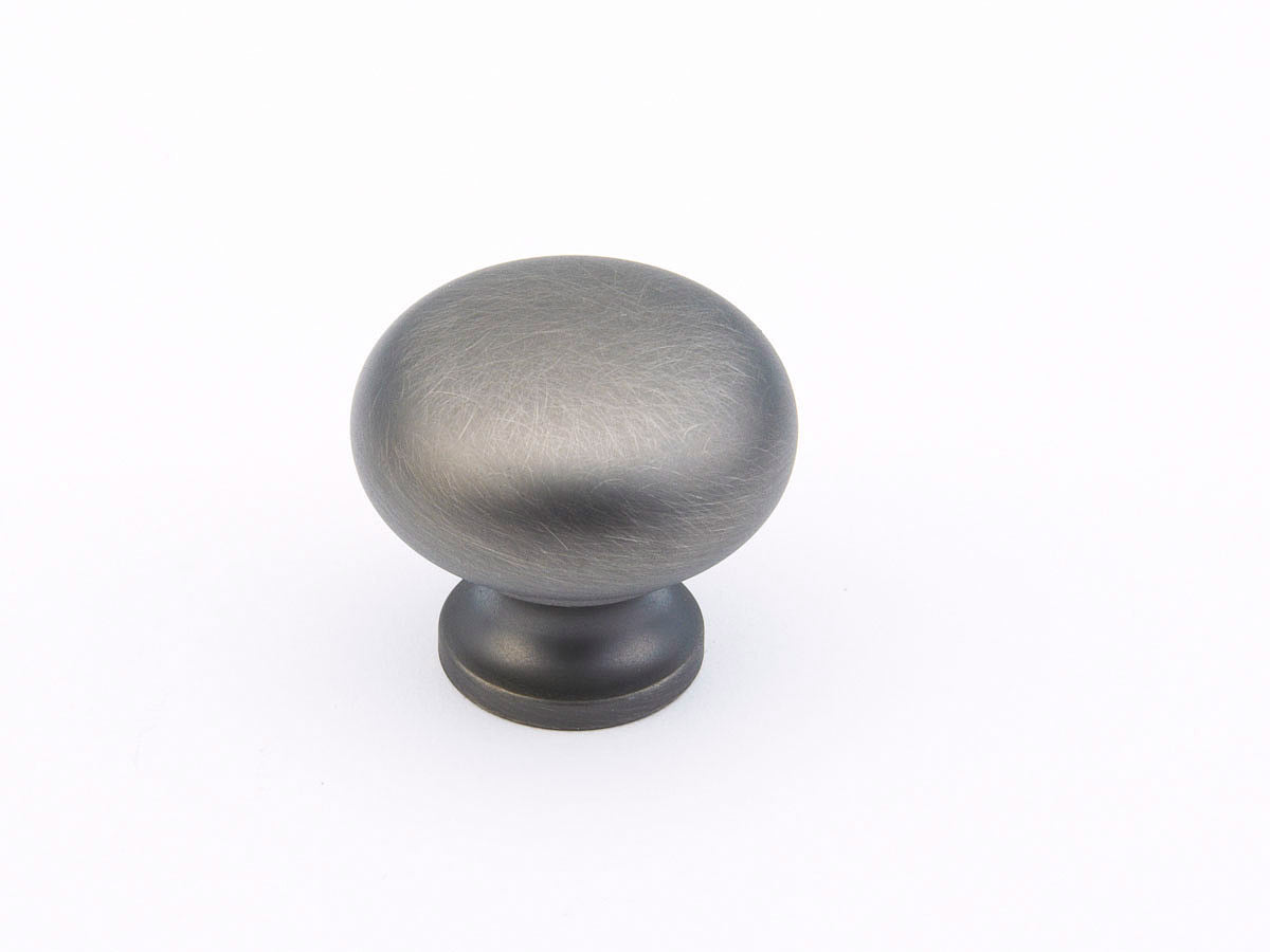Schaub Traditional / Country Round Knob 1-1/4" Antique Nickel