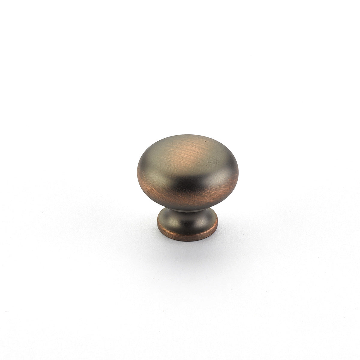 Schaub Traditional / Country Round Knob 1-1/4" Aurora Bronze