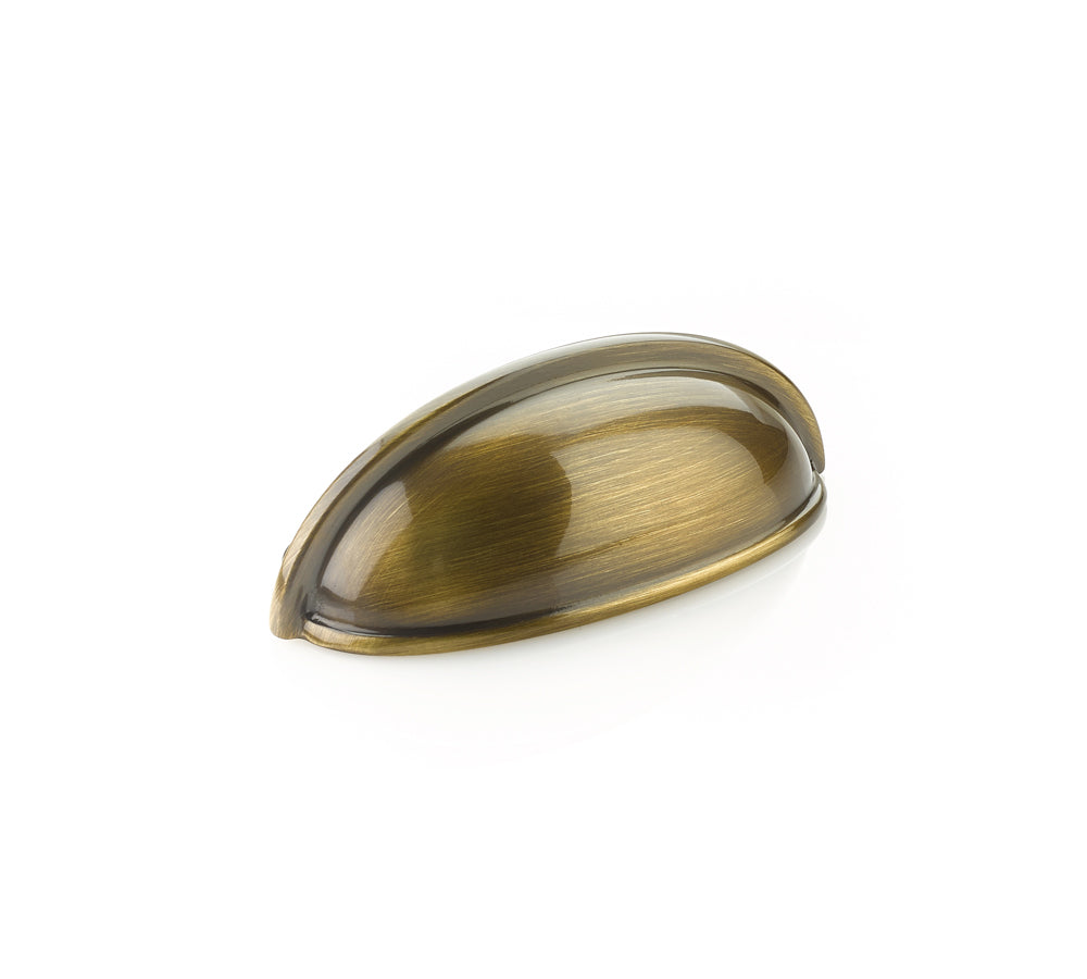 Schaub Traditional Cup Pull 3" Antique Brass