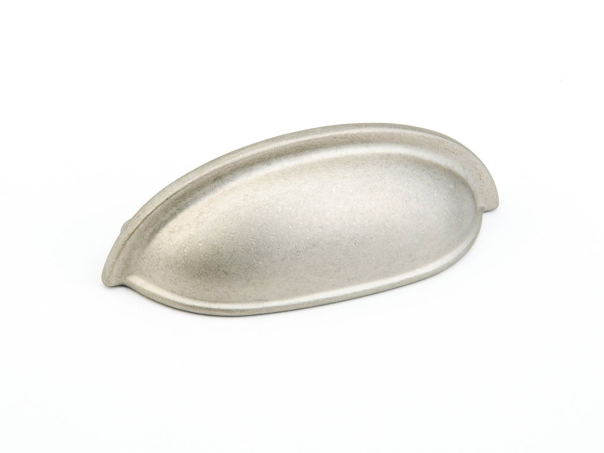 Schaub Traditional Cup Pull 3" Distressed Nickel