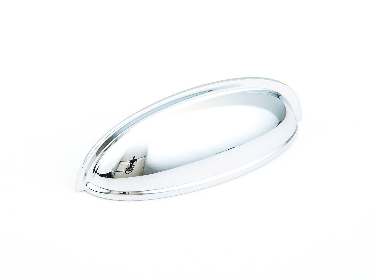 Schaub Traditional Cup Pull 3" Polished Chrome