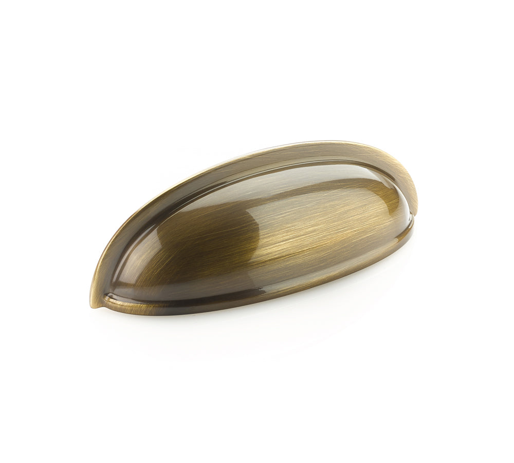 Schaub Traditional Cup Pull 3" Antique Brass