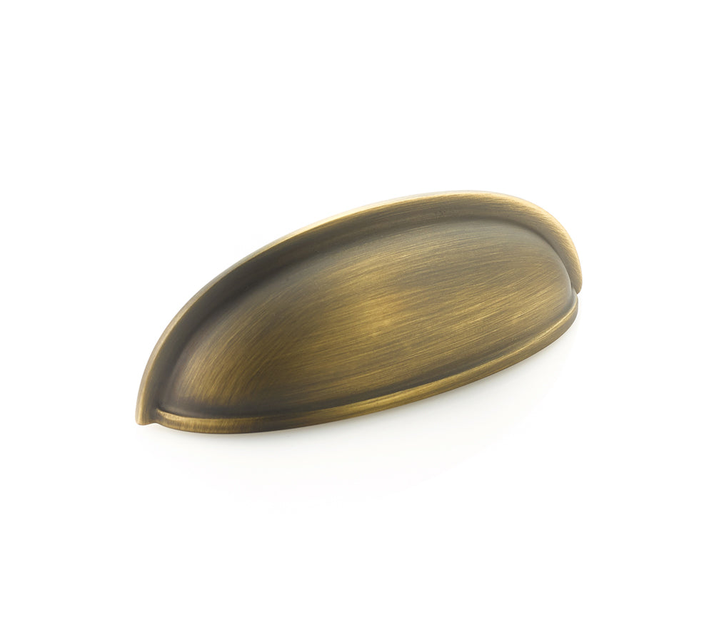 Schaub Traditional Cup Pull 3" Antique Light Brass