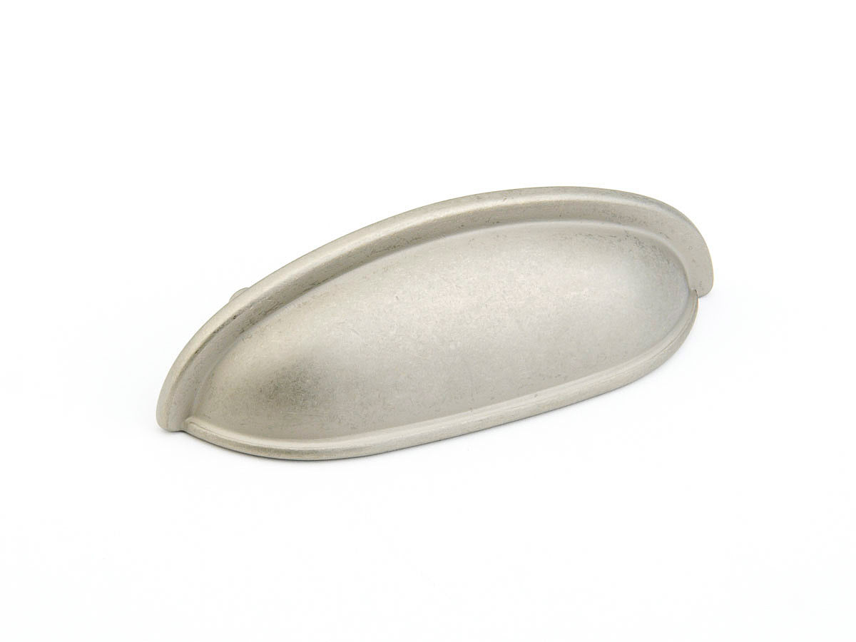 Schaub Traditional Cup Pull 3" Distressed Nickel