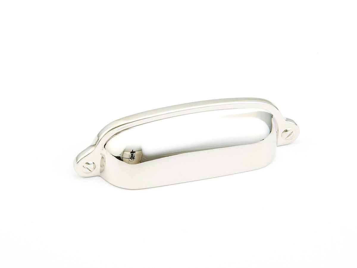 Schaub Country Cup Pull 3" Polished Nickel